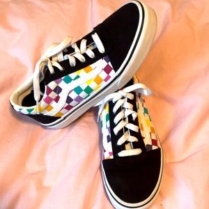 Multi check vans sz 3